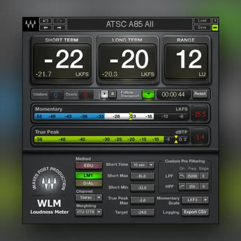 Waves WLM Plus Loudness Meter