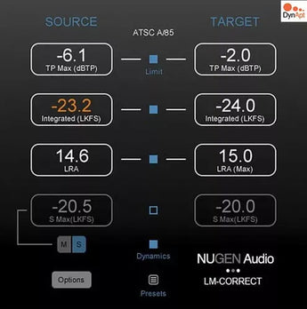 NUGEN LM-Correct DynApt extension