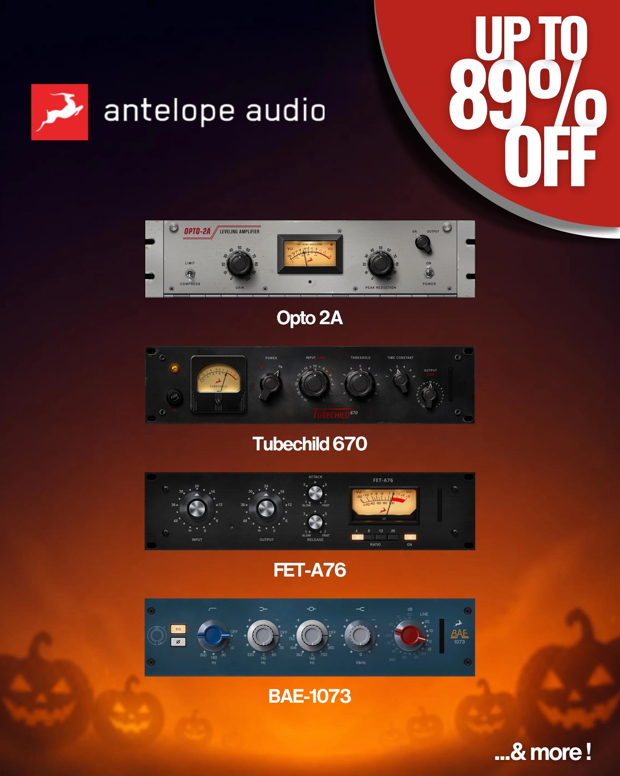Antelope Audio Halloween sale – up to 89% off