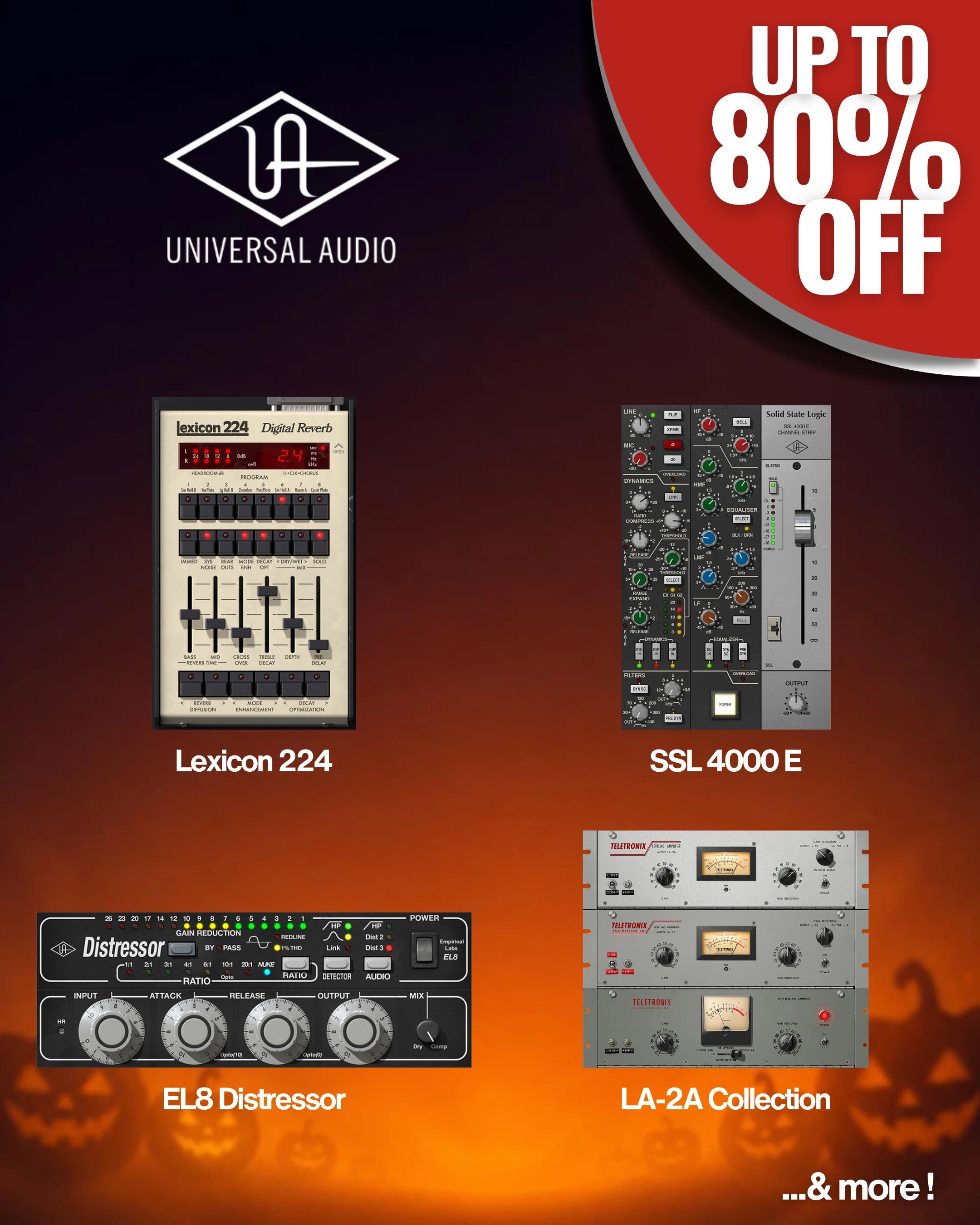 Universal Audio Halloween sale – up to 80% off