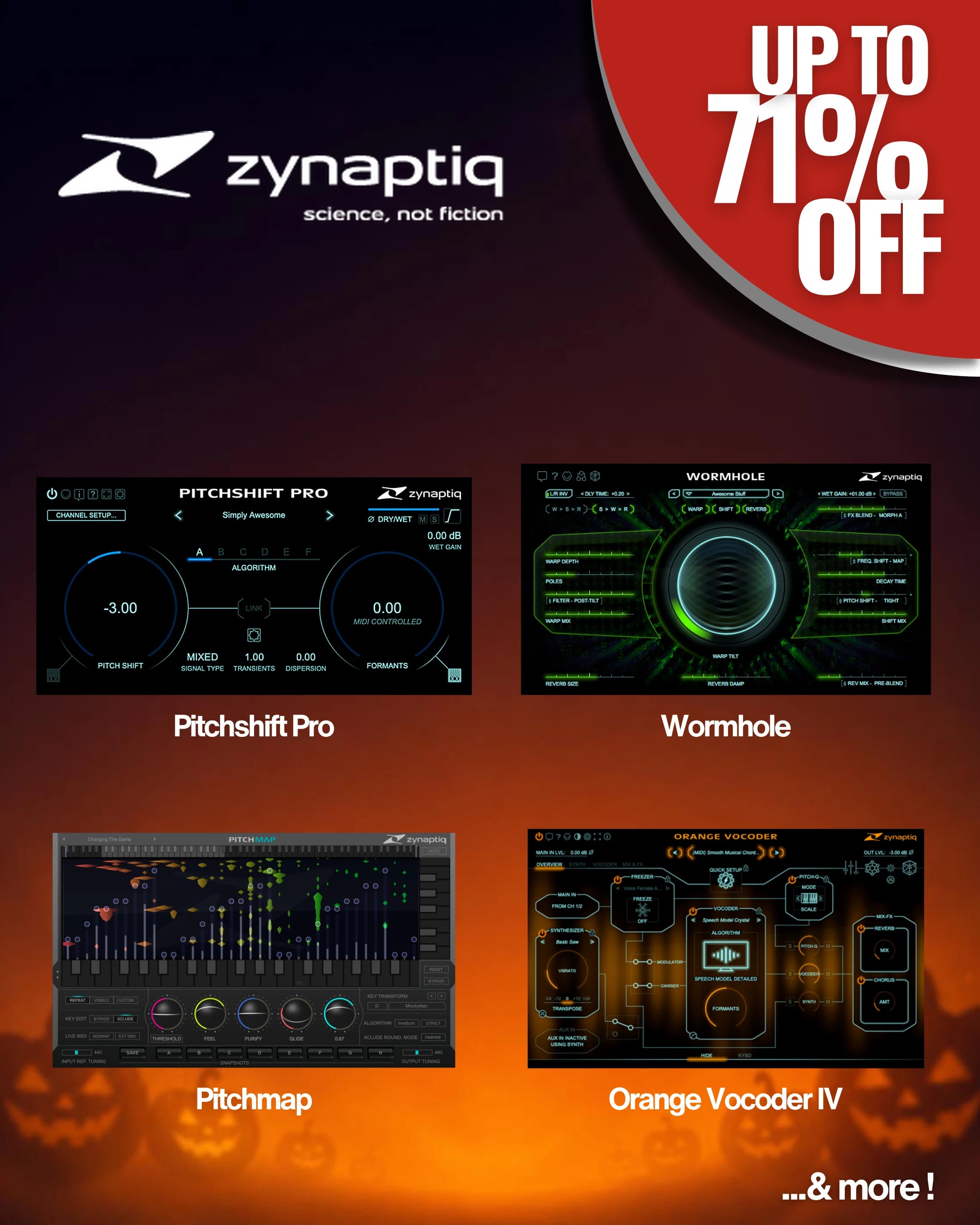 Zynaptiq Halloween sale – up to 71% off
