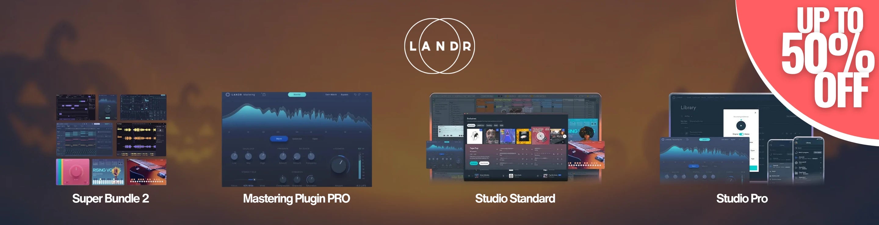 LANDR – up to 50% off