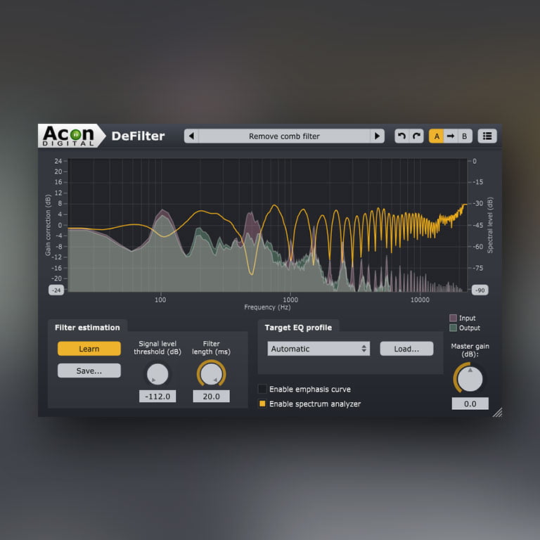 Pluginsmaster - Acon Digital DeFilter