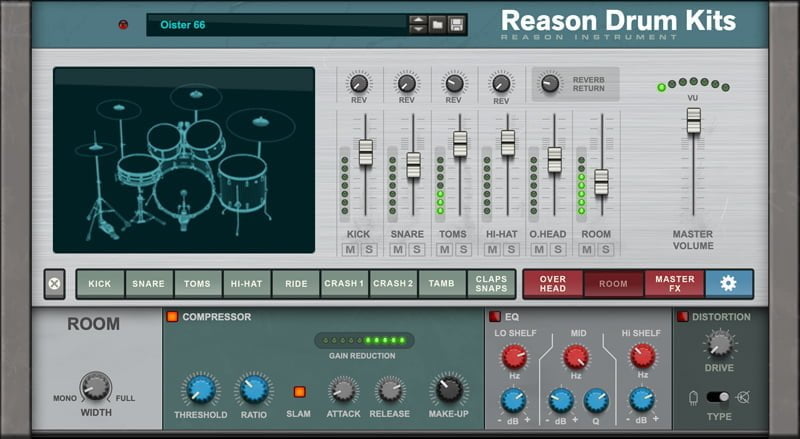 Reason Studios Reason Drum Kits pluginsmasters