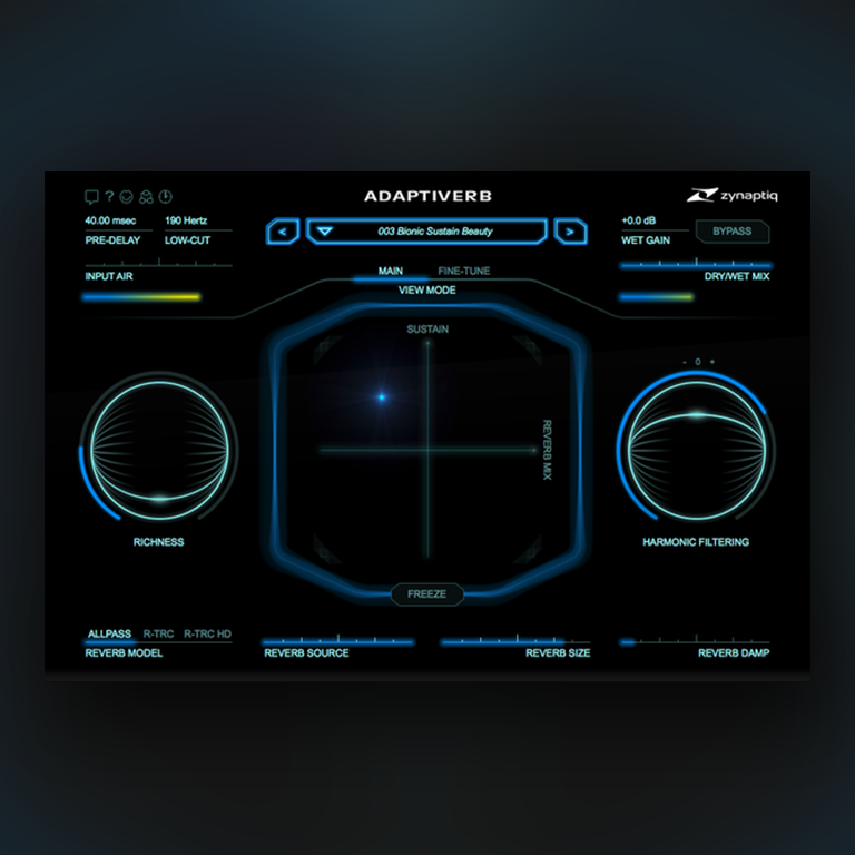 Zynaptiq ADAPTIVERB pluginsmasters